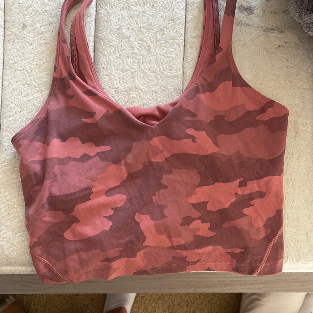 pink cami lululemon align tank, size 8